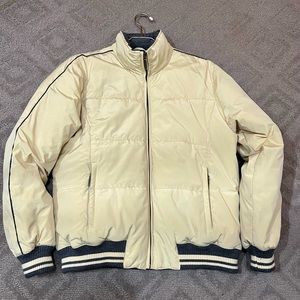 Vintage 90’s Zero Xposur down jacket with knit cuffs and waist